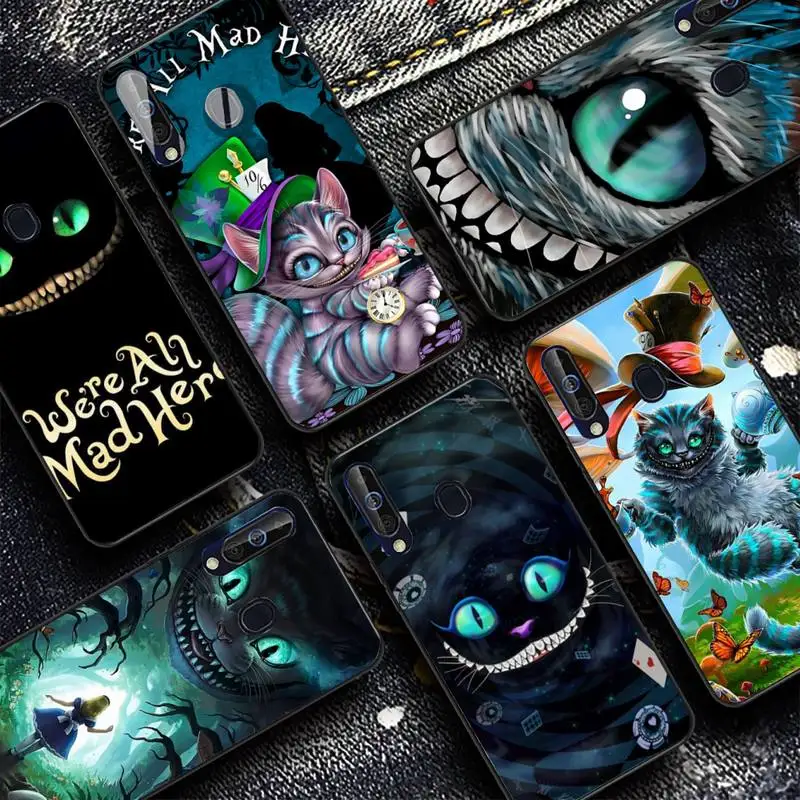 

Disney Alice in Wonderland cheshire cat Phone Case for Samsung Galaxy A 51 30s a71 Soft Silicone Cover for A21s A70 10 A30