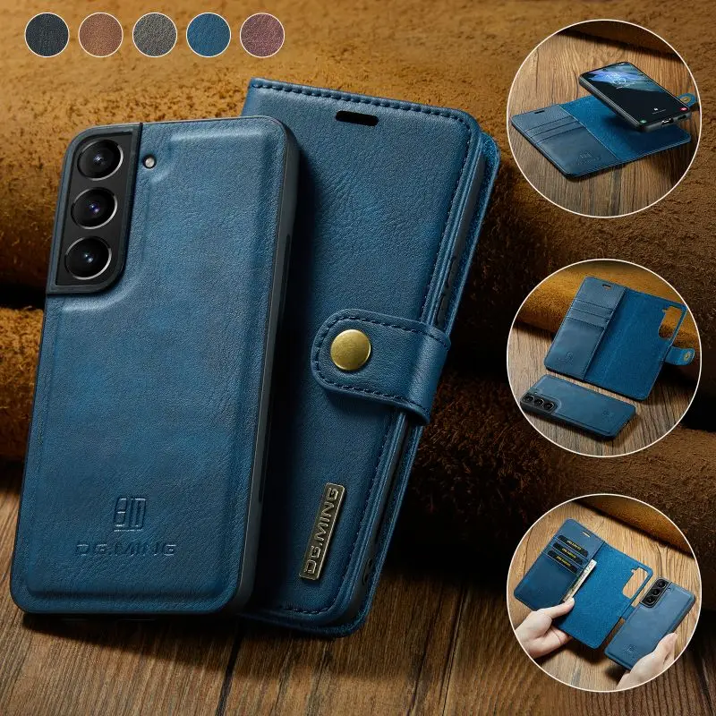 

2 in 1 Leather Wallet Phone Case For Samsung Galaxy A30 A50 A70 A21S A31 A51 A71 A12 A22 A32 A42 A52 A72 A13 A23 A33 A53 A73 M51