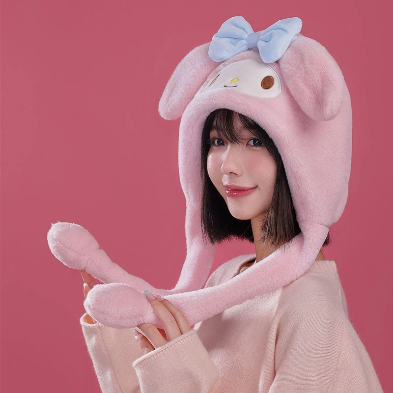 Miniso My Melody зимняя кепка с подушкой безопасности для молодых девушек женская шапка