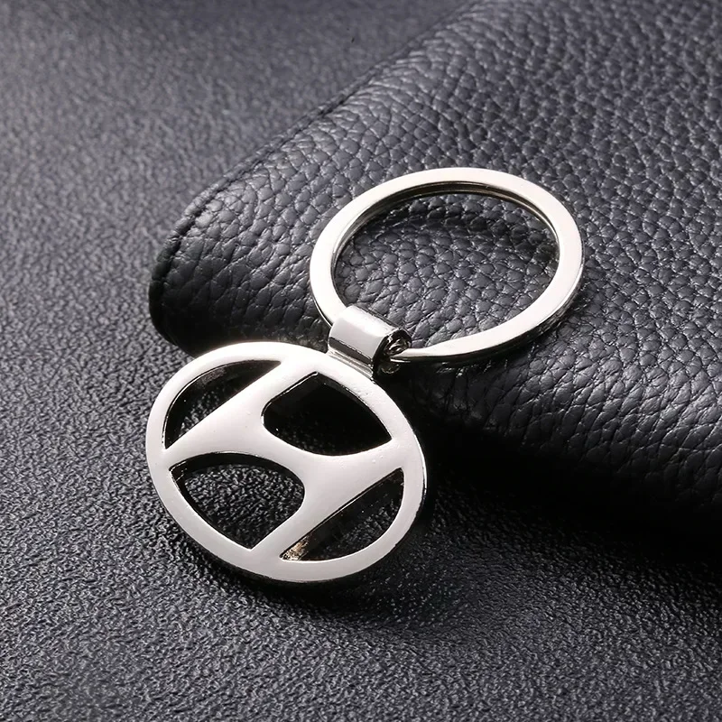 

Автомобильный брелок для ключей из цинкового сплава, брелок для ключей с логотипом Hyundai I20 IX35 Sonata I30 Tucson Solaris Encino Rohens Elantra, украшение