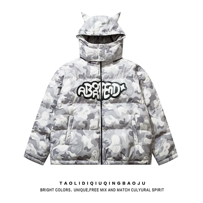 Американская винтажная камуфляжная толстовка с рогом для женщин новинка 2024