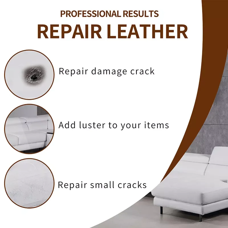 Colors Leather Repair Gel Color Repair Home Car Seat Leather Complementary Repair Refurbishing Cream Paste Leather Cleaner images - 6