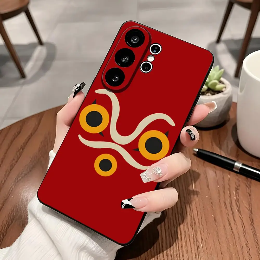 Фото Аниме-чехол для телефона «Принцесса Мононоке» для Samsung S26 Ultra S25 Edge S23 S22 S21 S20 A57 A37 A17 Plus S24 Fe №3