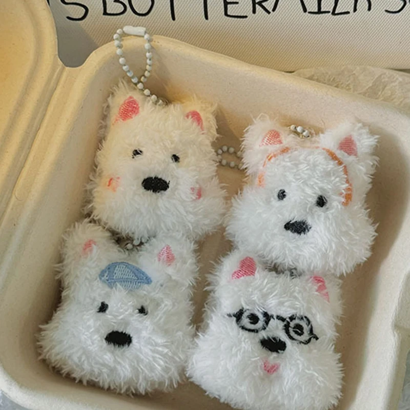 Kawaii West Highland Terrier Женская милая плюшевая мягкая набивная кукла сумка брелок