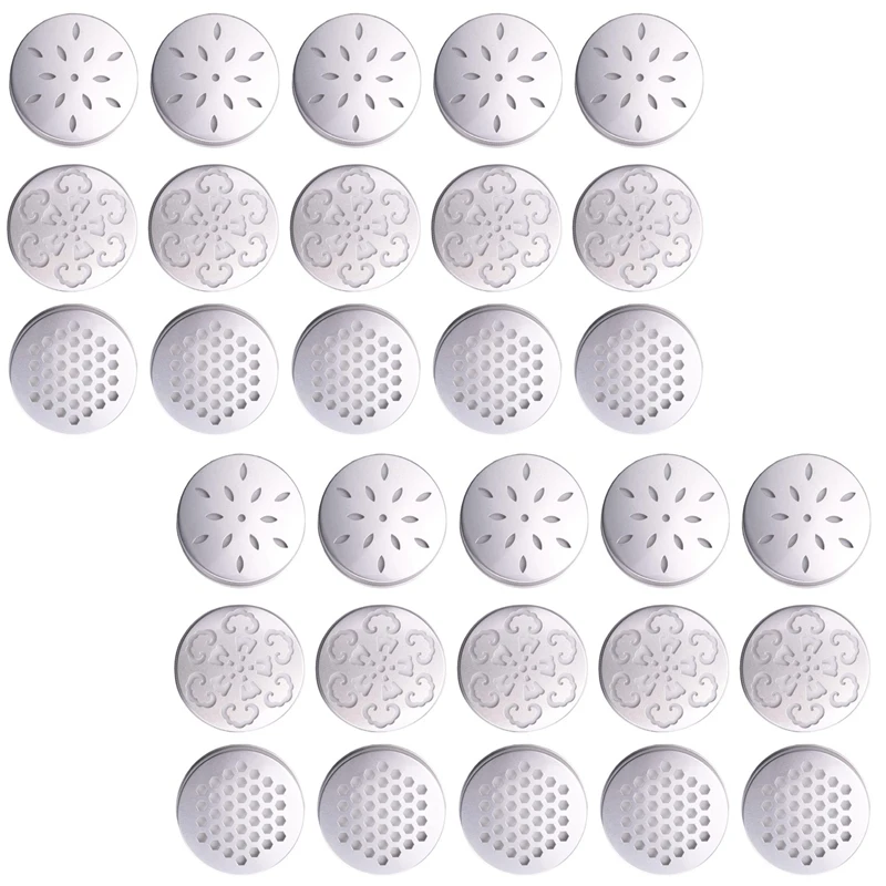 30 шт. крышка для банок 3 стиля полая свечей абажур банки шарика банка с обычным