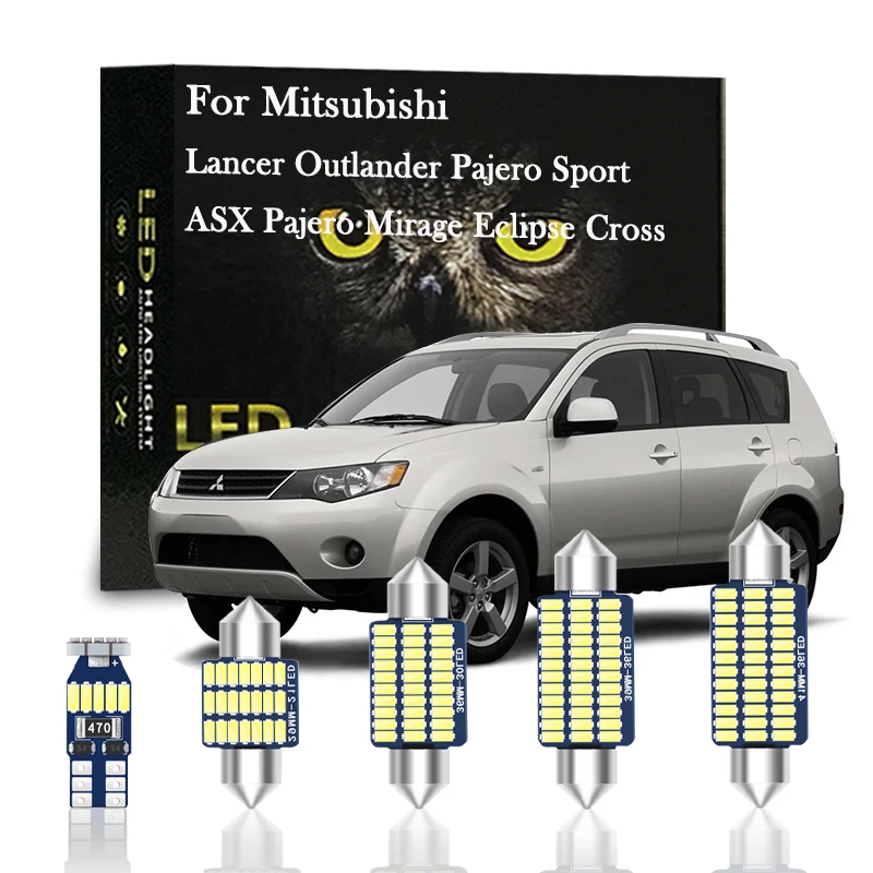 

Canbus Indoor LED For Mitsubishi ASX Lancer Outlander 3 Xl 1 Pajero V20 V60 V80 Pajero Sport K90 KH Mirage Eclipse Cross
