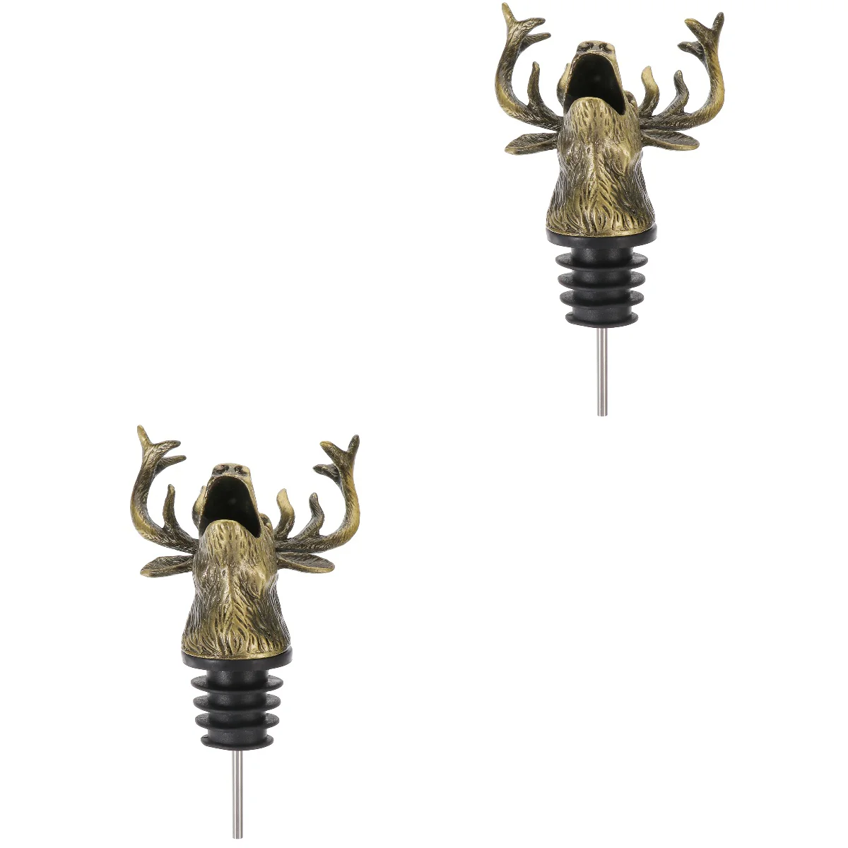 

Stopper Pourer Bottle Stoppers Christmas Elk Holiday Reindeer Accessories Displaytoppers Bottles Head Retro Spout