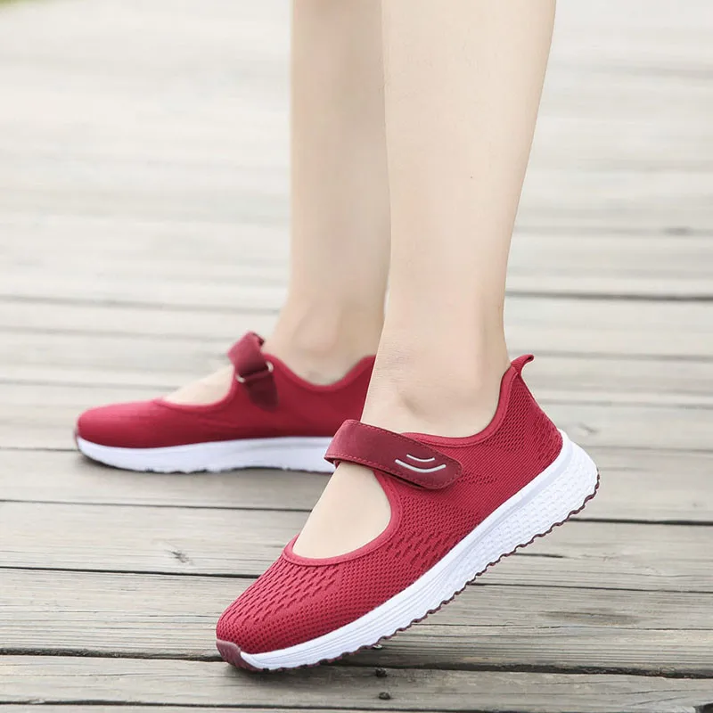 

2022 Summer Women Flats Shoes Breathable Mesh Comfortable Loafers Shoes Women Ballet Flats Moccasins Boat Shoes