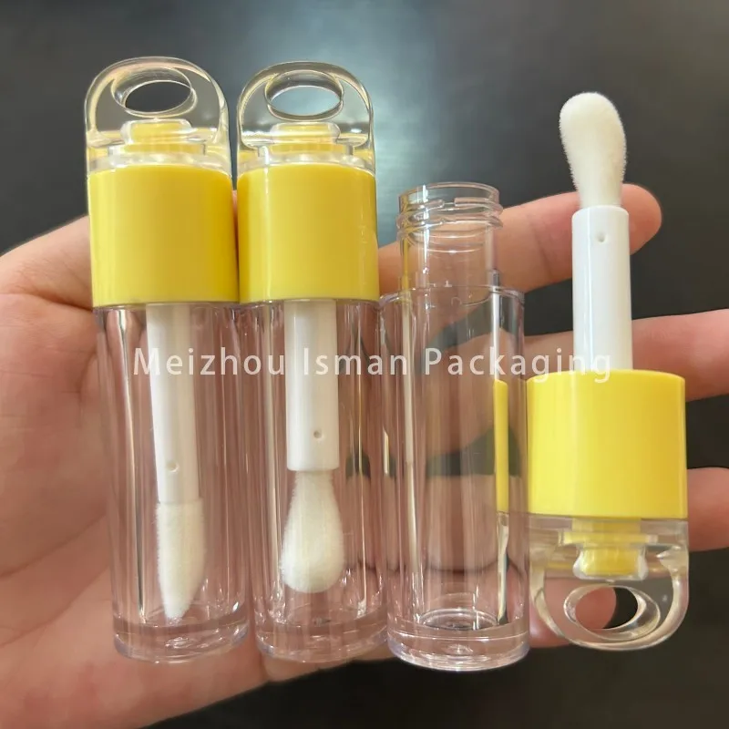 50 шт. пустая прозрачная палочка ярких цветов Big Doe Foot детские тюбики для блеска губ