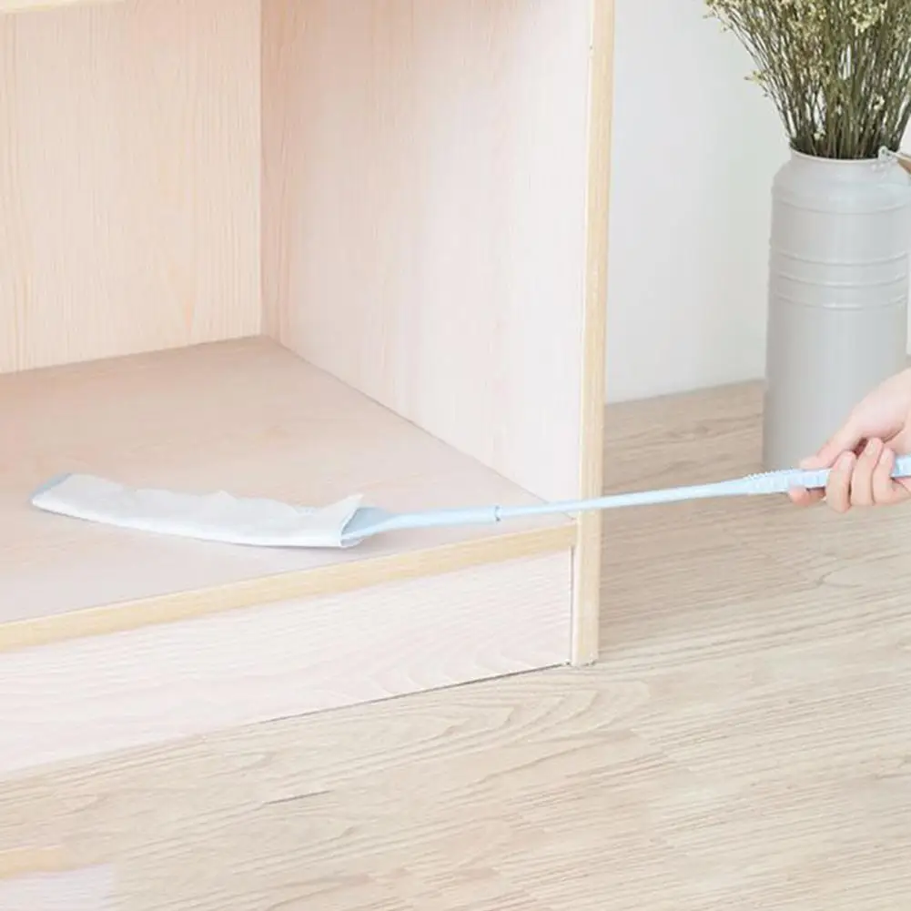 

Household Long Handle Dust Cleaner Wiper Non-woven Kitchen Extended Handle for Easy Sweeping Of Elevation Mites Cleaning Brush