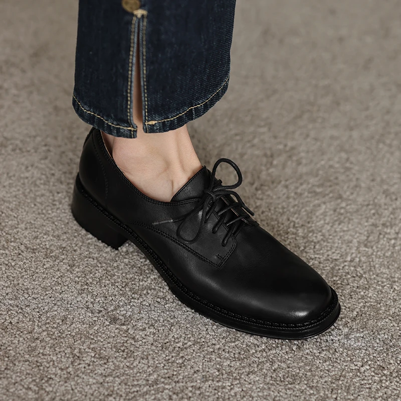 TULING JUN 2024 новинка женская обувь Four Seasons с глубоким вырезом круглый носок процесс