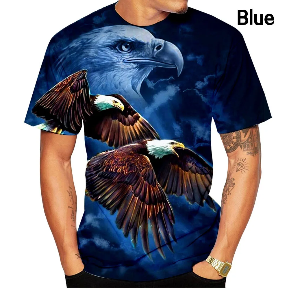 

T Shirt Men Summer Casual Short-Sleeve Round Neck Shirt Raptor Element 3D Printed Streetwear T-shirt Cool Black Top 2021