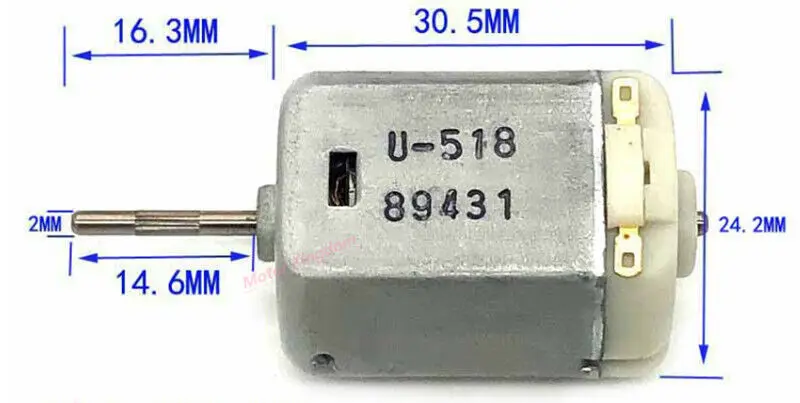 FC-280PC электродвигатель постоянного тока с угольной щеткой 6 В-24 в 12 В 5600 об/мин микро 24 мм * 30 мм электродвигатель для автозапчастей