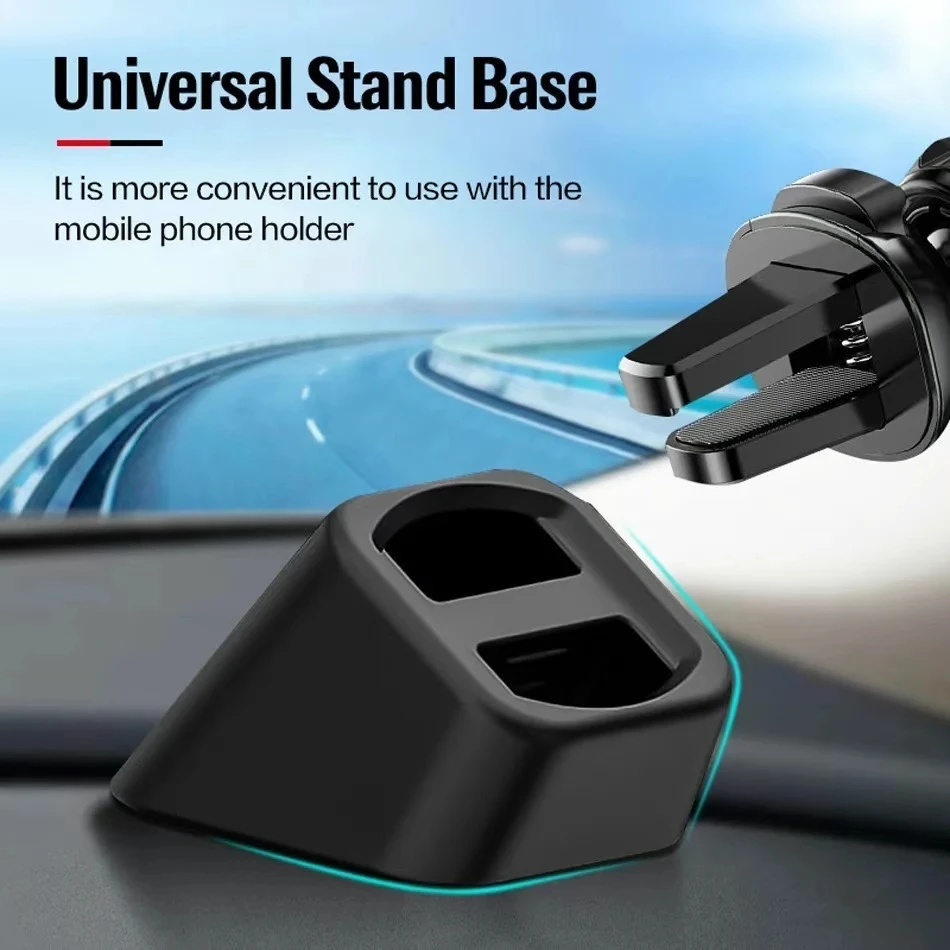 

Universal Wireless Car Charger Stand Base Car Mobile Phone Holder Bracket Dashboard Mount Air Outlet Clip GPS Cradle Accessories
