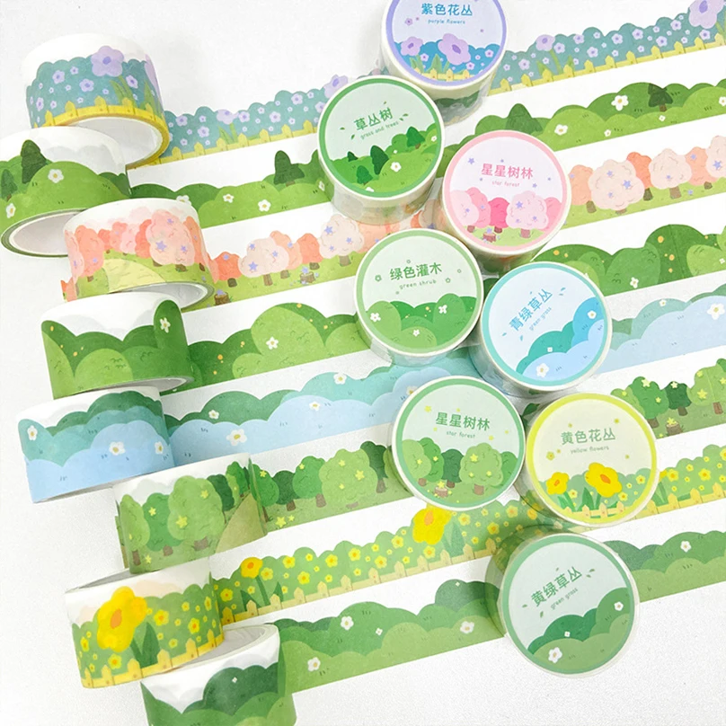 

Forest Washi Tape Scrapbooking Masking Tape Cute Korean Stationery Clouds School Journal Supplies Frame Decorative Adhesive Tape
