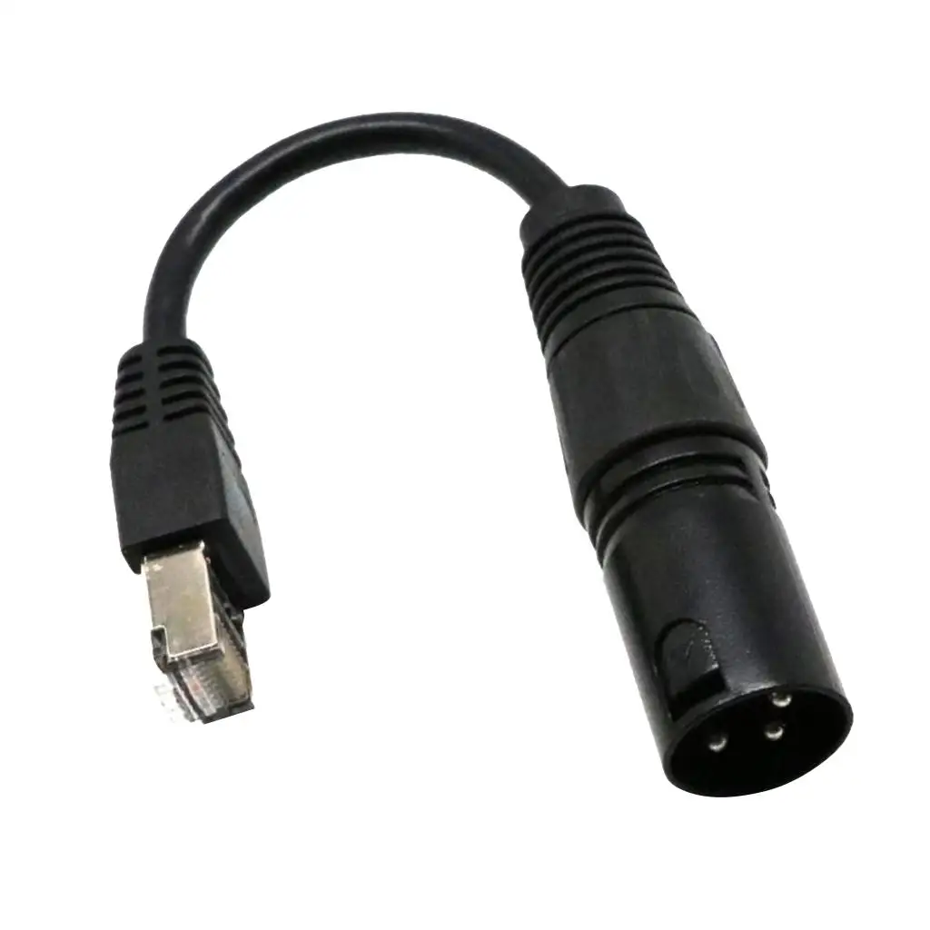 

1 шт., 3-контактный переходник из XLR в Ethernet-кабель, 15 см