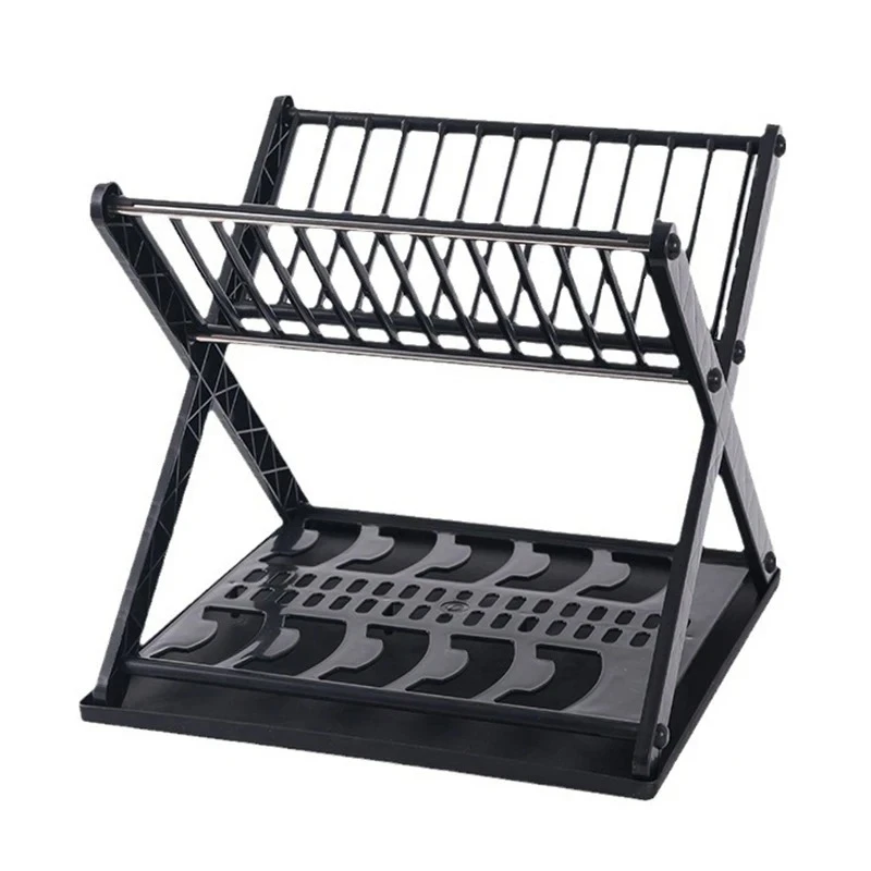 

Пластиковая двухслойная сушилка для посуды X-типа