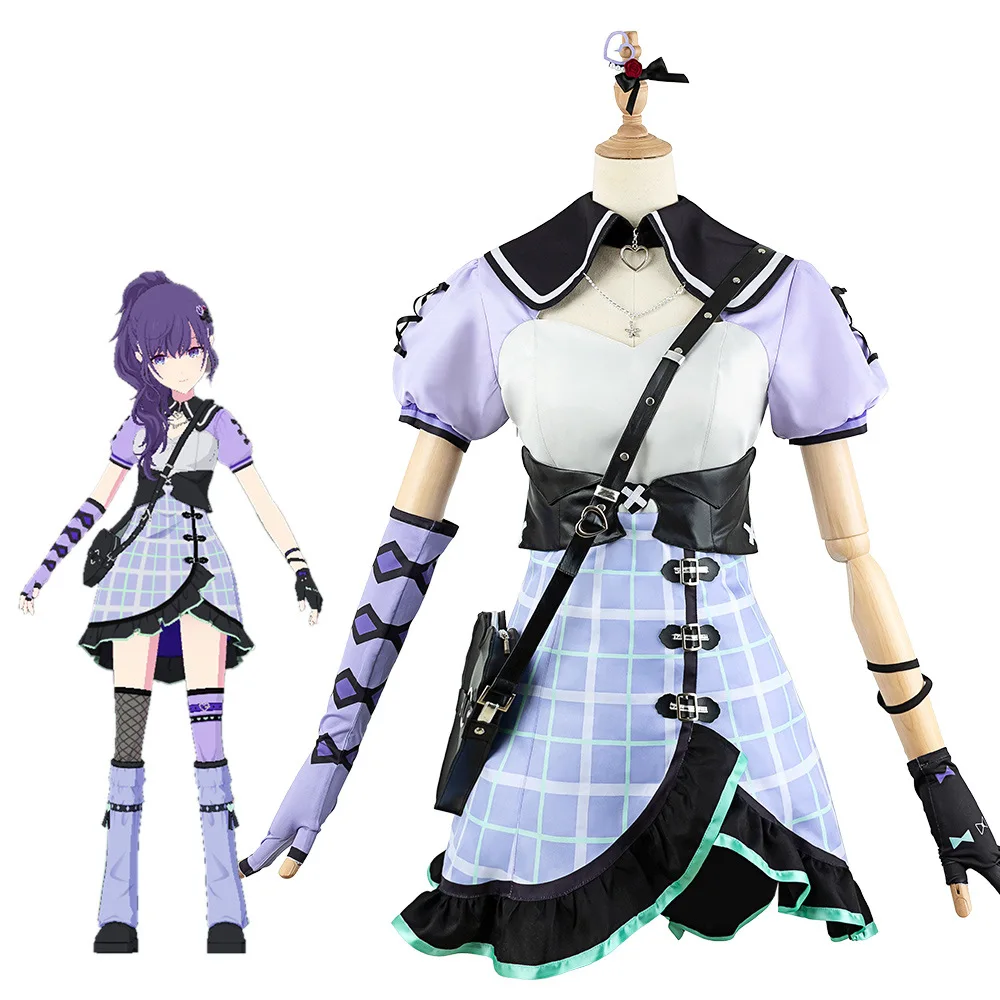 

Костюмы для косплея Asahina Mafuyu, женская летняя одежда, проект Sekai, цветной сценический ночник