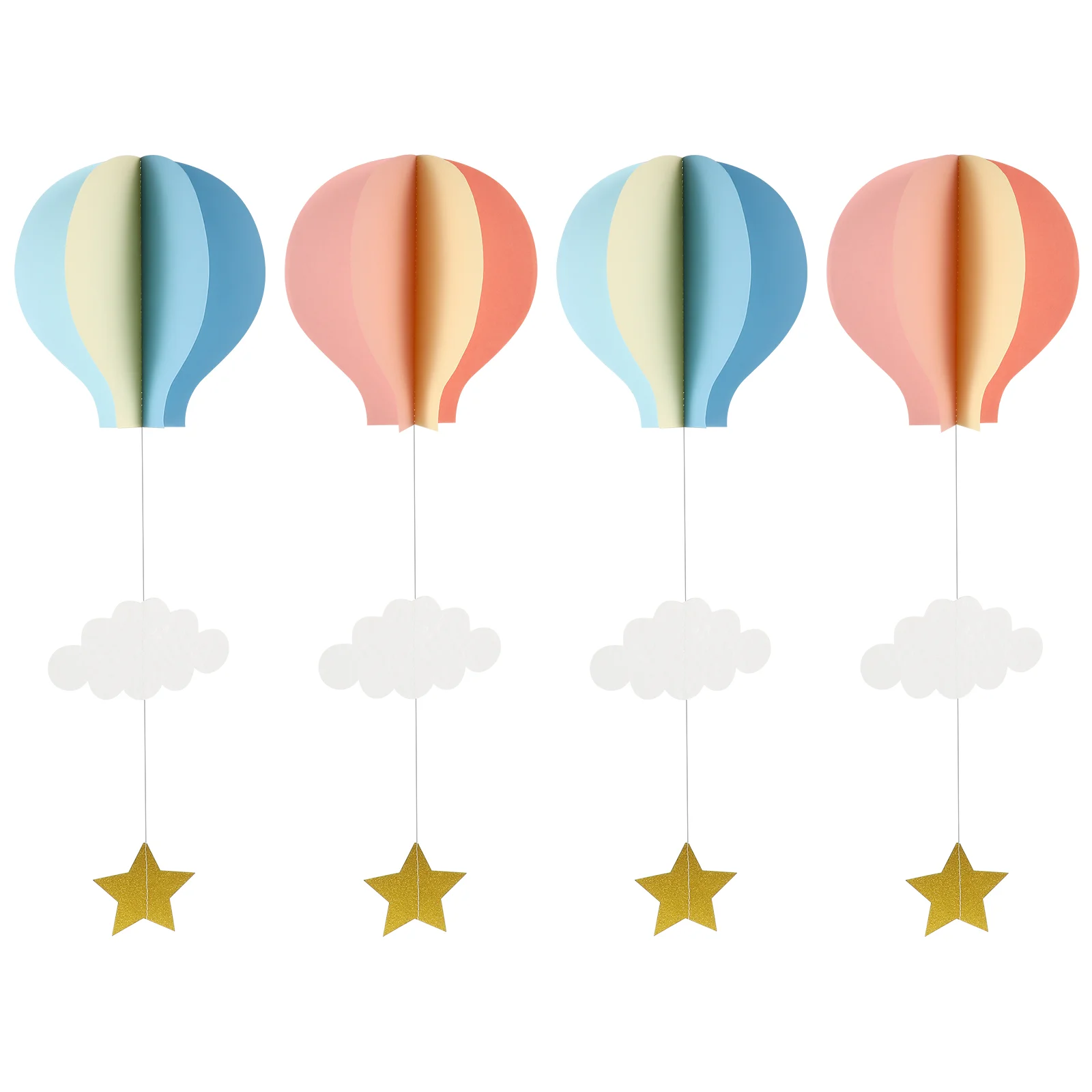 

Kids Room Decor Nursery Decoration House Ornaments 3d Paper Garland Home Décor Cloud Hanging Garland Love