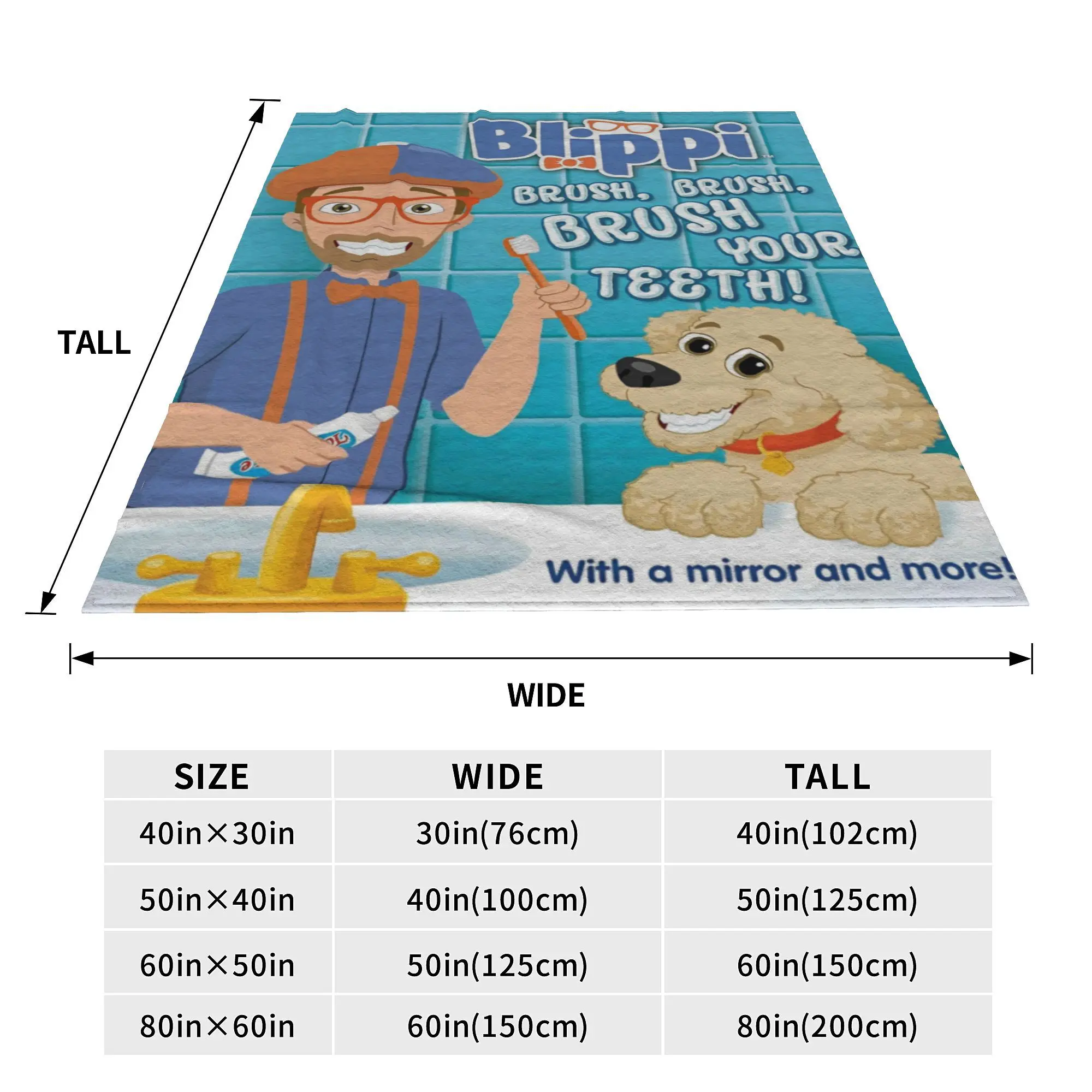 B-Blippi-i Детские флисовые одеяла из мультфильма Кисть зубов для дивана автомобиля