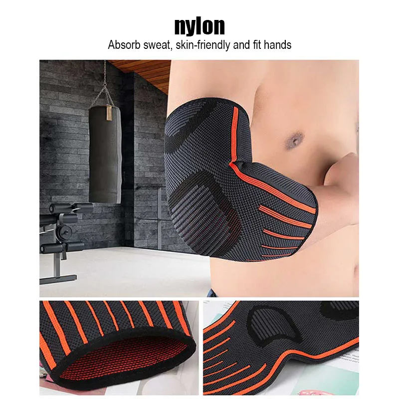 Sports Stretch Knitted Elbow Support Outdoor Running Basketball Badminton Joint Protector Pad for Men Women | Спорт и развлечения