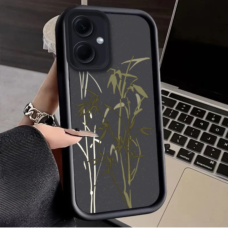 Bamboo Leaf Case for Xiaomi Redmi Note 13 12 Pro Plus 4G 5G 13C 12C Turbo 11 11S 10 10S 9 10A 10C 9C A2 A1 Soft Silicone Cover