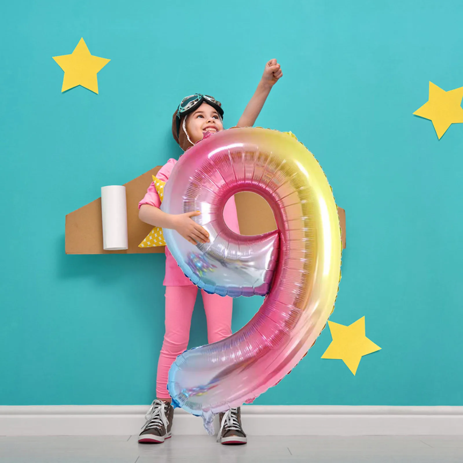 Большие 40 дюймов желейные цифры 0-9 шары радужные градиентные для дня рождения