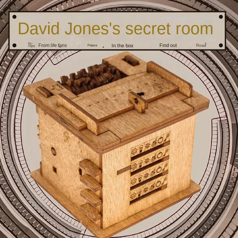 

Puzzle Decryption Difficulty High Fever Brain Toy Box Wooden Organ Level 10 Puzzle David Jones Storage
