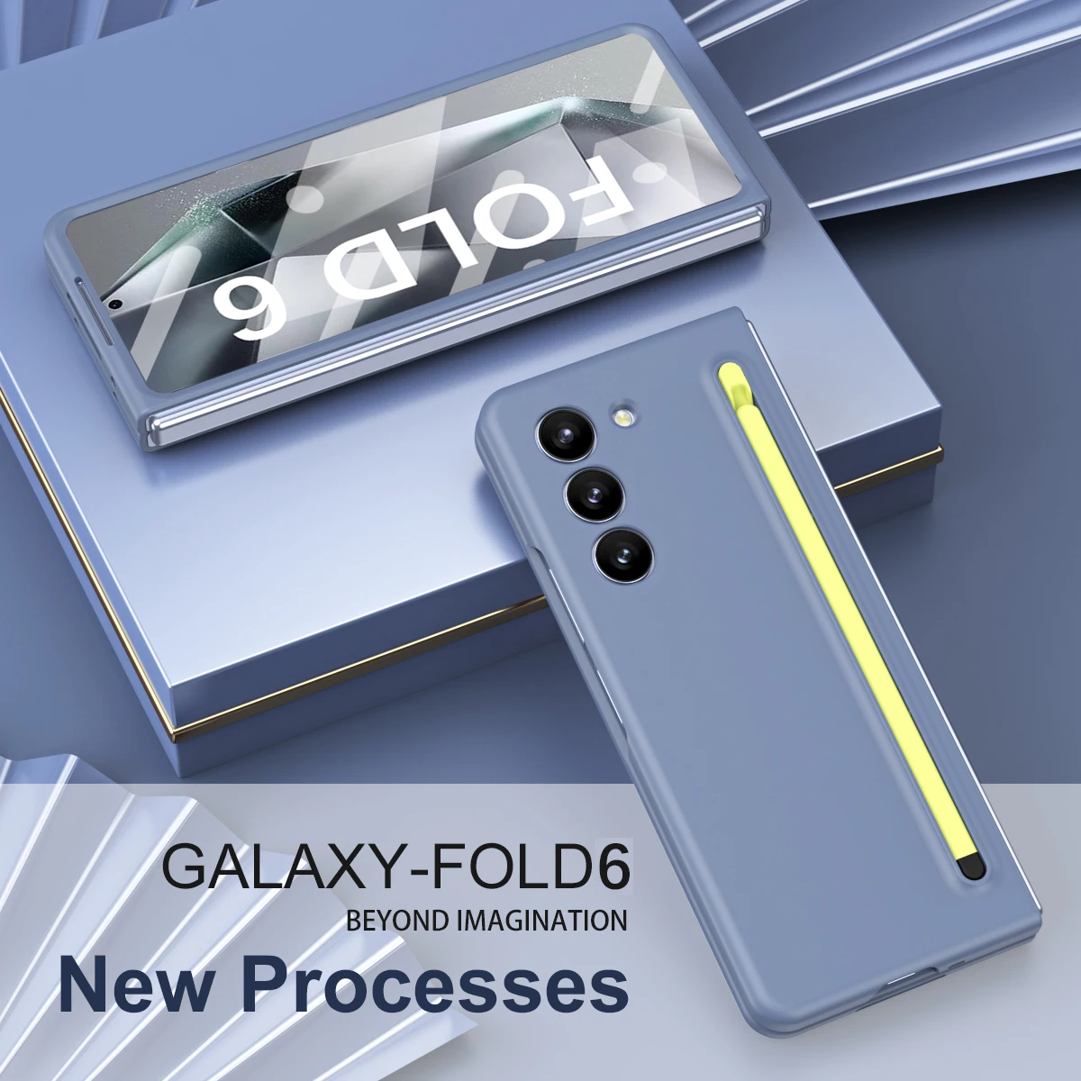 Модный Матовый Жесткий чехол-накладка из поликарбоната для Samsung Galaxy Z Fold 6 5 4 3 2 со