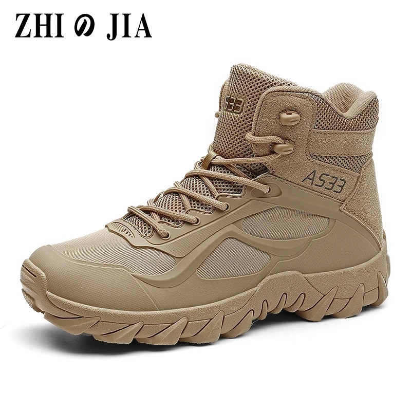 

Мужские уличные военные ботильоны размера плюс 47 из натуральной кожи, тактические боевые мужские ботинки, охотничьи рабочие ботинки для мужчин, повседневные ботинки