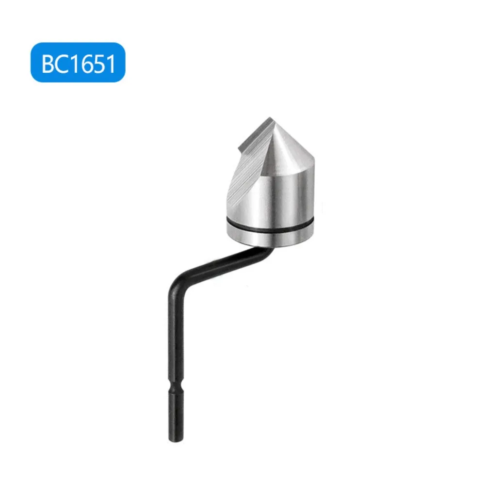 Сверло для снятия заусенцев с круговой зенковкой, эффективная режущая головка для фаски, прецизионный инструмент для снятия заусенцев из быстрорежущей стали