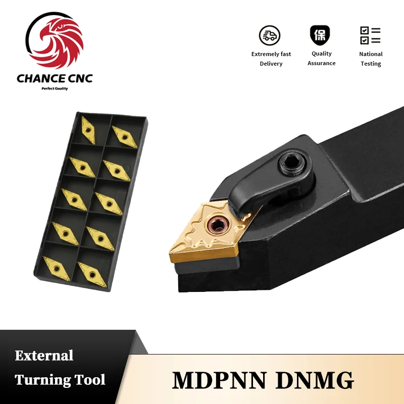 

MDPNN2525M15 MDPNN2020K15 MDPNN3232P15 External Turning Tool Holder DNMG Carbide Inserts MDPNN Lathe Cutting Machine Tools Set