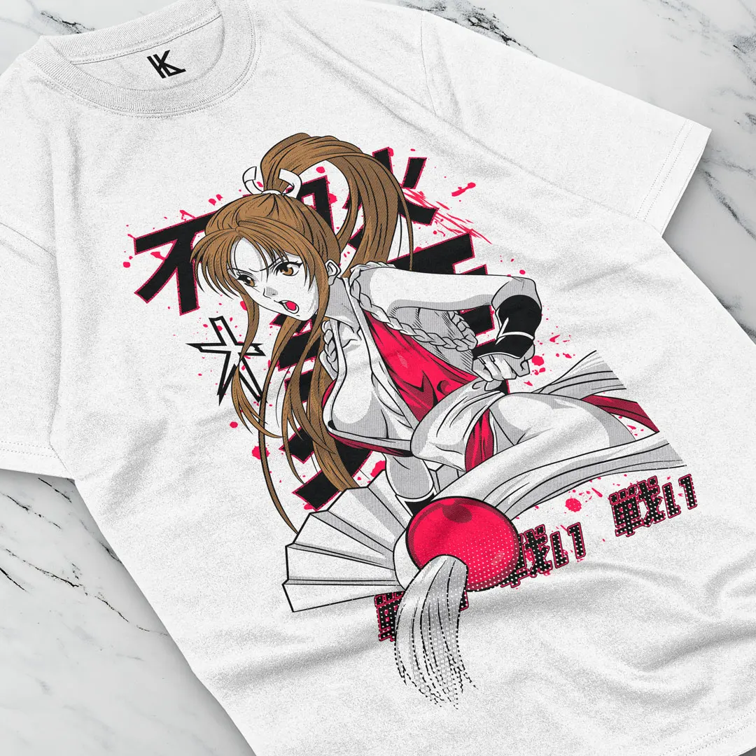 Рубашка для игр Mai Shiranui King of Fighter футболка унисекс видеоигр KOF