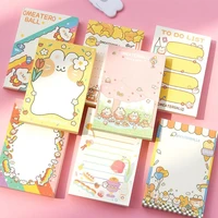 100 sheetspack korea instagram cute girl heart notepad rainbow bunny cartoon small notebook n times note stickers memo pad