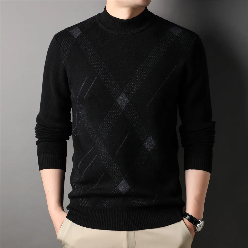Pure Brand Wool Sweater Men Clothing Autumn Winter New Arrival Classic Casual O-Neck Streetwear Pullover Homme Z3060