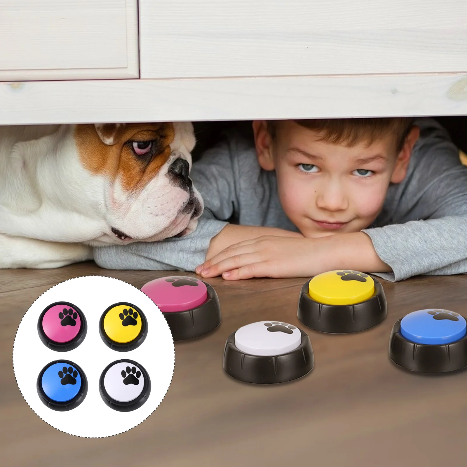 

Pets Toys Recordable Recording Button Playthings Dog Buttons Pet Talking Record Lovely Buzzer Buzzers Training Sound Useful Mini
