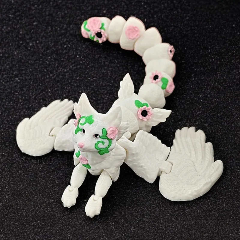 

Многошарнирная статуэтка лисы с крыльями