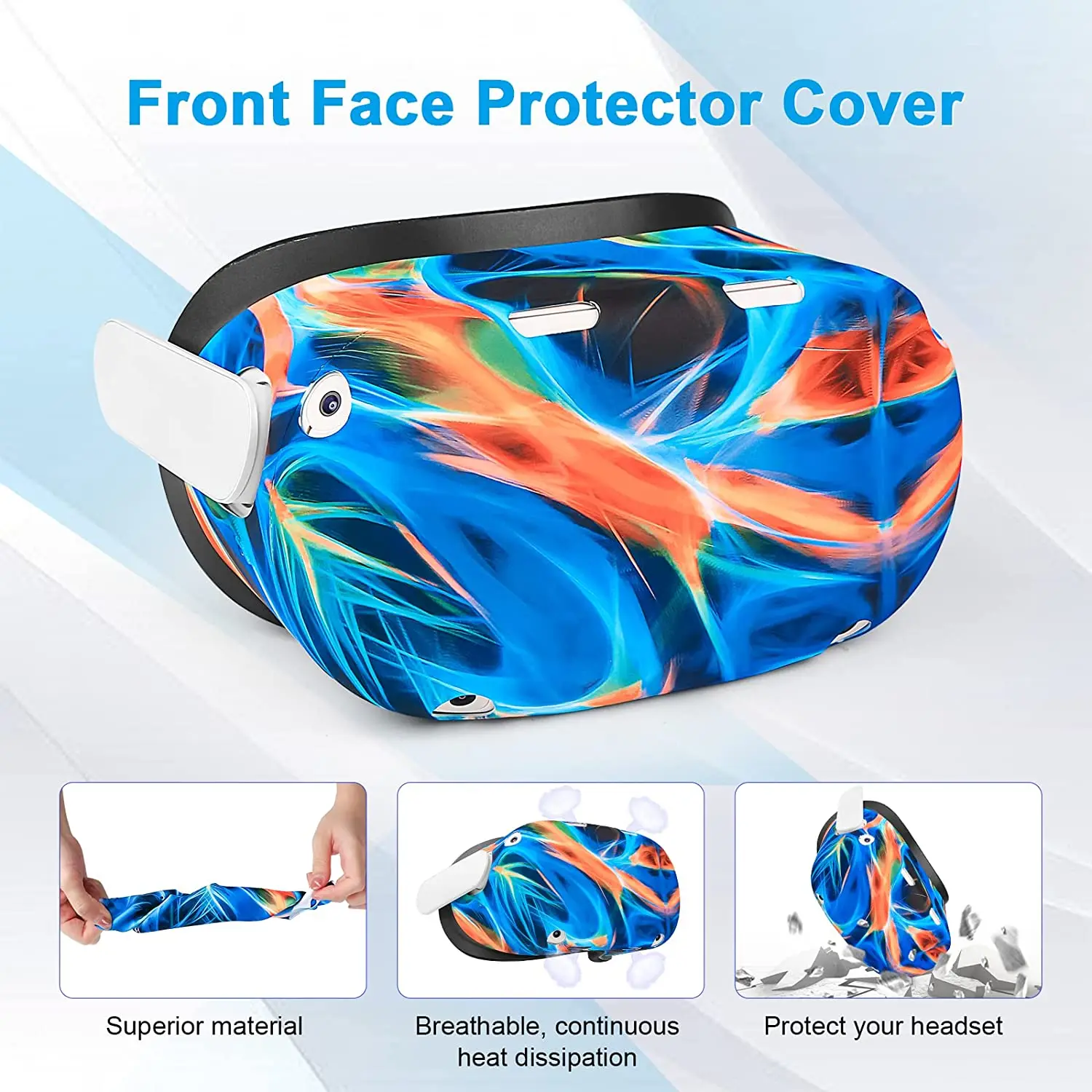 Аксессуары для VR Oculus Quest 2: сумка для переноски гарнитуры, контроллеров и защитного чехла из материала EVA.