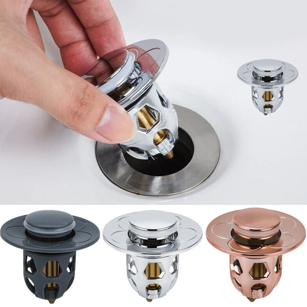 

Drain Filter Sink Stopper Plug And Play Plug-in Pressing Sensitive 34-40mm 60*50*30mm ABS Bounce Core Drain Pipe
