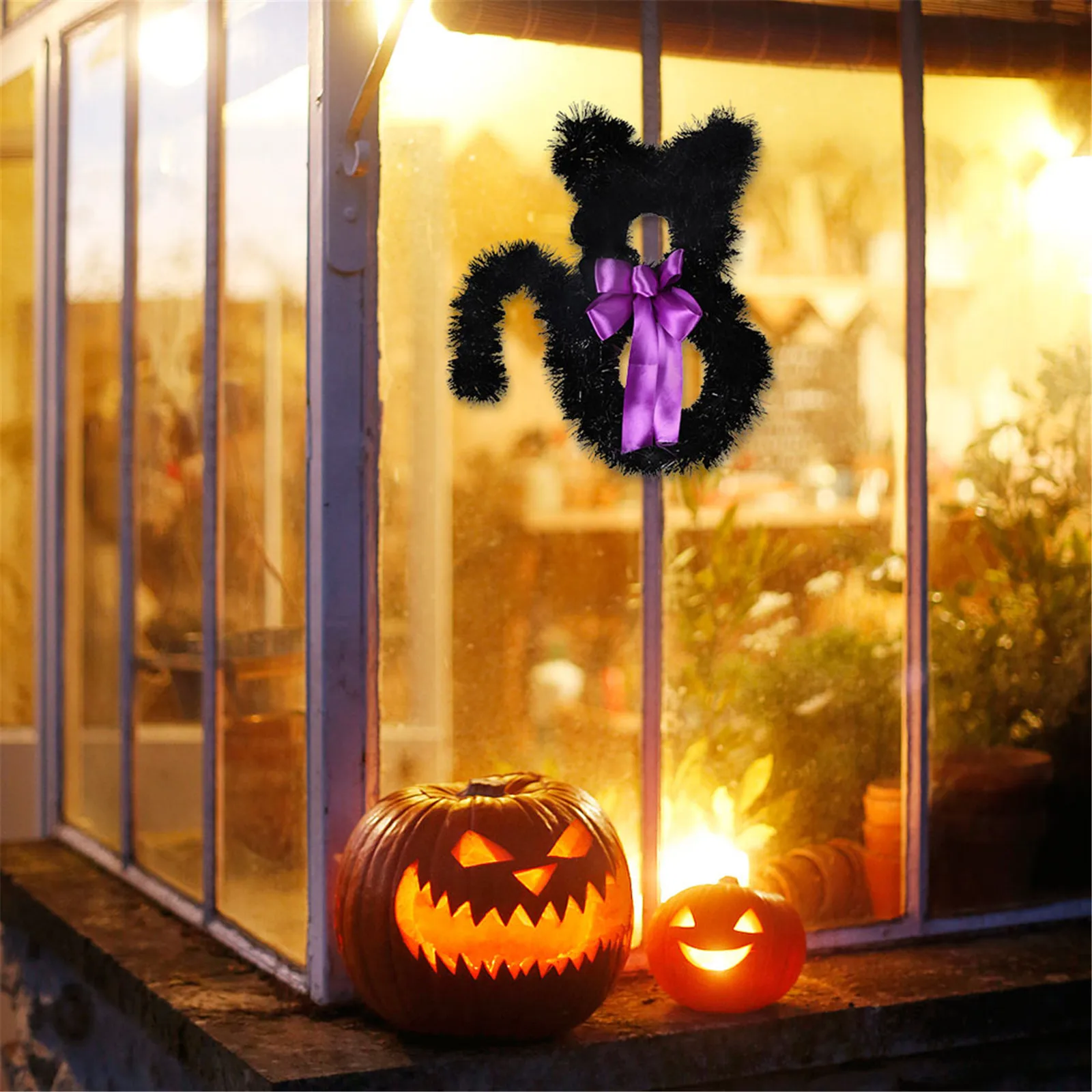 

Halloween Wreath Wreath Party Decoration Scene Advent Wreath Metal Christmas Wreaths for Fireplace Cemetery Christmas for