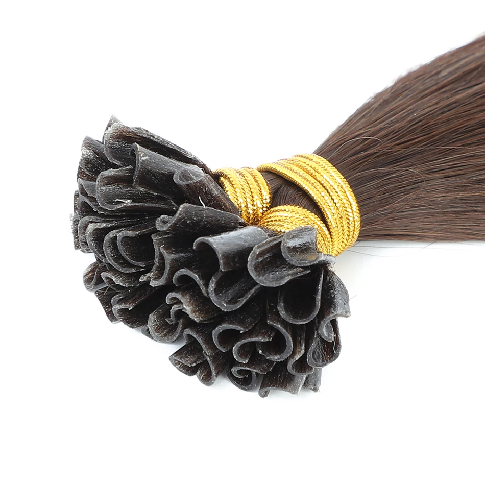 Audelami U Tip Наращивание волос Человеческие волосы для ногтей Для женщин 12-26 дюймов