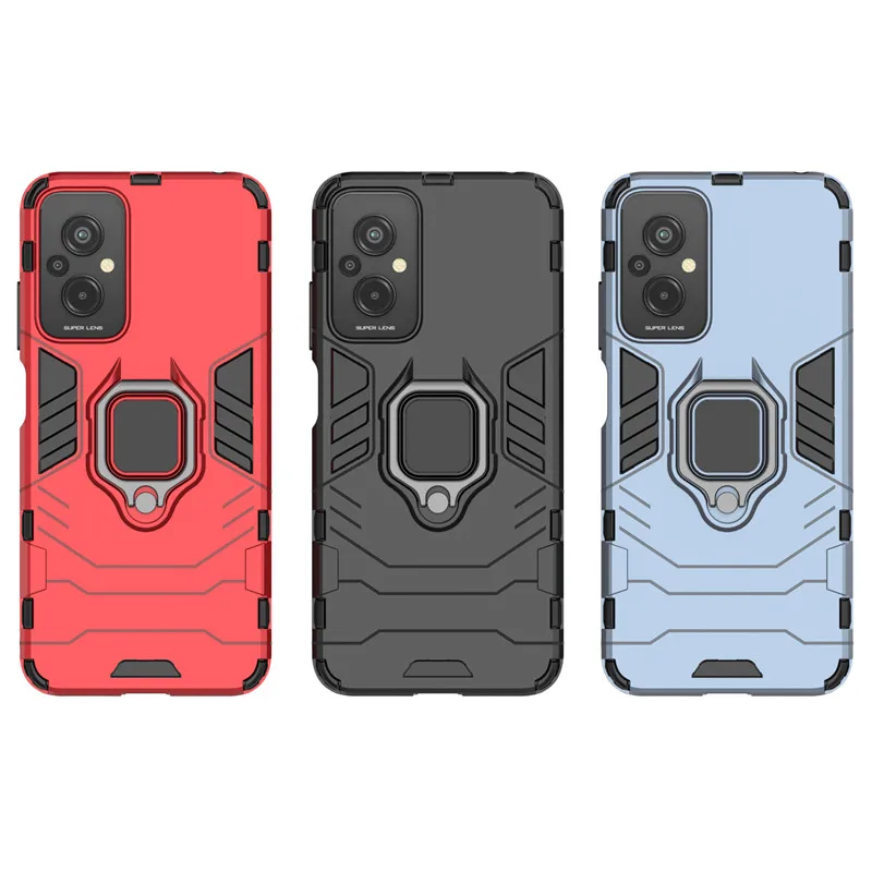 For Redmi 11 Prime 4G Case Armor Finger Ring Bracket Cases Bumper Kickstand Cover Redmi 11 Prime Case For Xiaomi Redmi 11 Prime