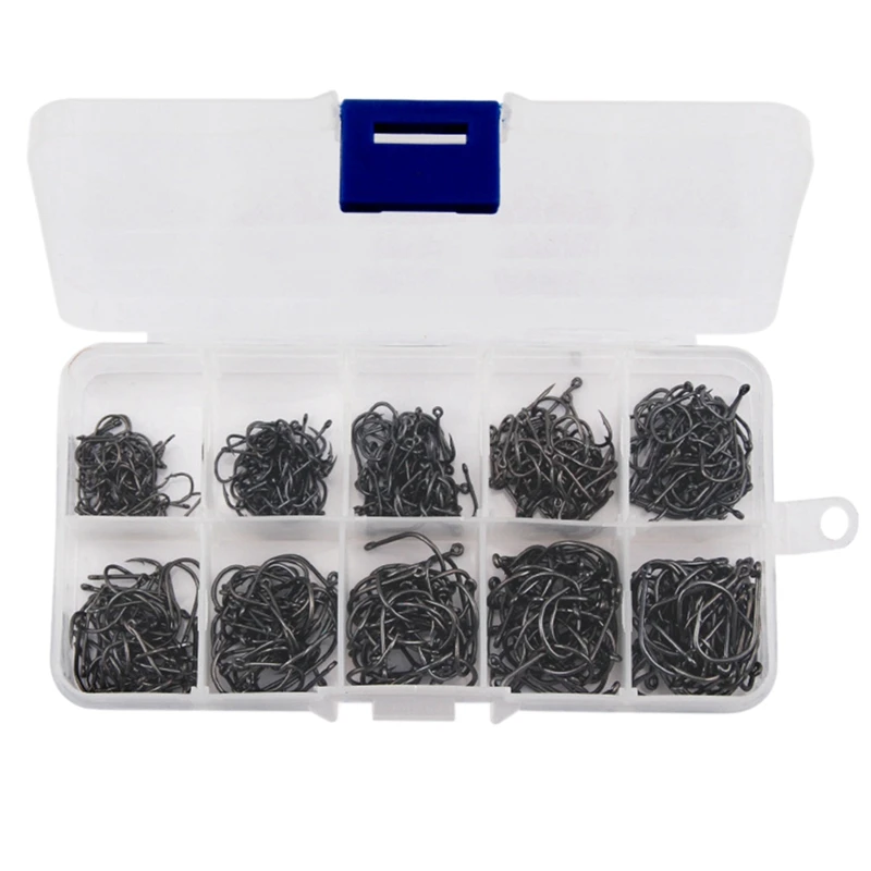 

Hook No. 3-12 Bulk Barbed Crucian Carp Grass Carp Universal Fishing Gear Fishing Supplies Box Set