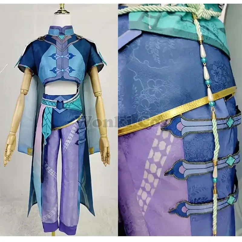 Костюм для косплея Baizhu из игры удар парик бай Чжу Liyue Бай карнавальные костюмы