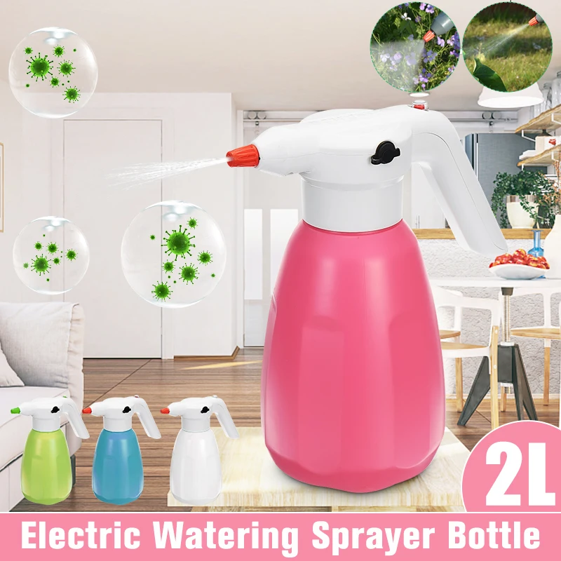 

2L Electric Water Sprayer Automatic Nozzle Mist Car Wash Kitchen Plants Home Car Disinfection Spray Pot