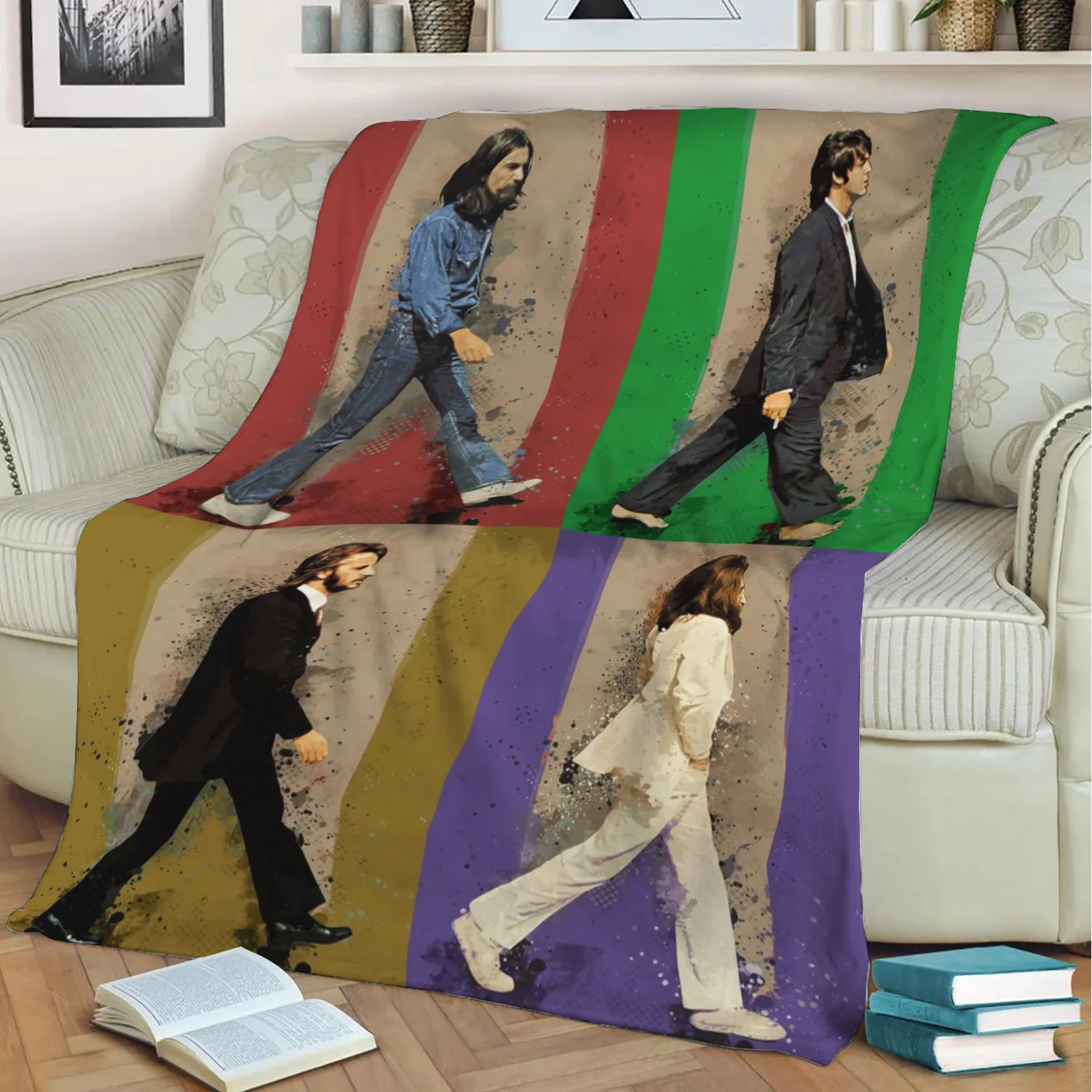 

Beatle все в одном плюшевое одеяло с 3D принтом, накидка на диван, домашний декор, мягкое теплое моющееся одеяло для сна, Прямая поставка