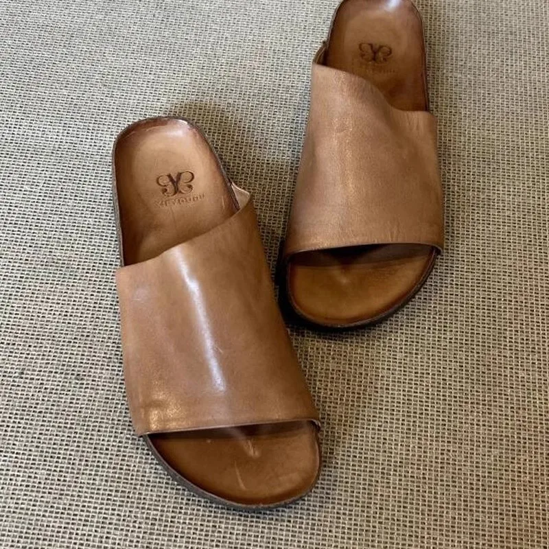 Женские тапочки Boken лето 2024 нескользящие сандалии на толстой подошве обувь для