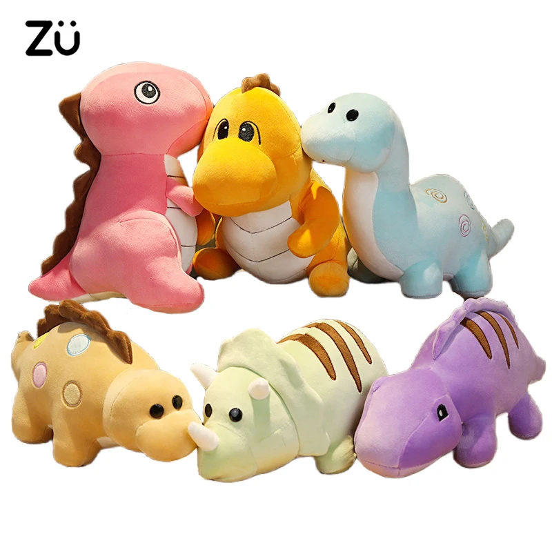 

ZU Boy's Christmas Birthday Gift Party Decor Super Soft Dinosaur Plushies Jura Ic Stuffed Animals Cute Colorful Dino Plush Doll