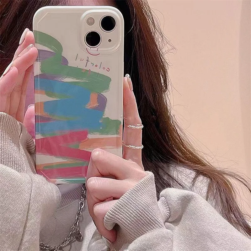 

Случайный ход телефонный чехол для iPhone 14 Plus 7 8 X XS XR 11 12 13 Pro Max силиконовые чехлы чехол