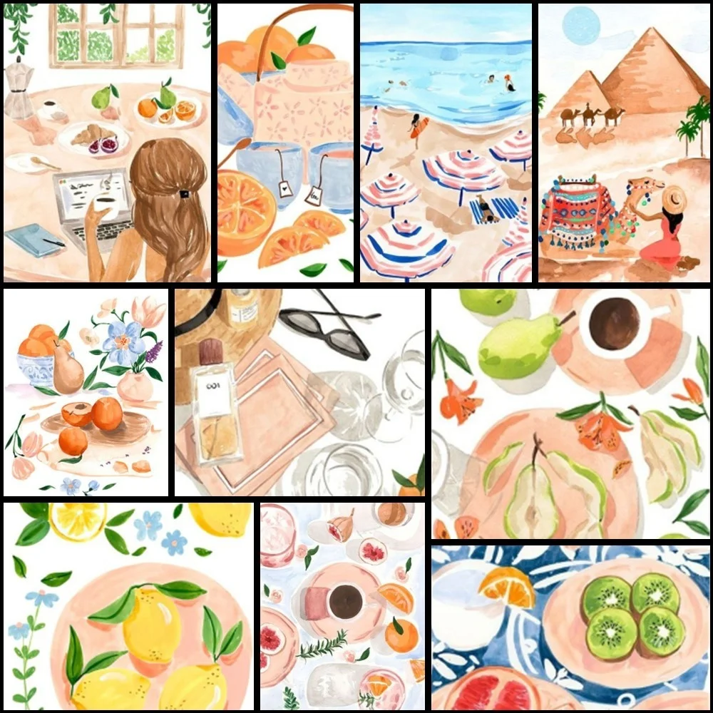 

Simple Fruit Beach Painting By Number Crafts Kits For Adults Home Decoration Gift For Wife Dropshipping Free Shipping 2023 HOT
